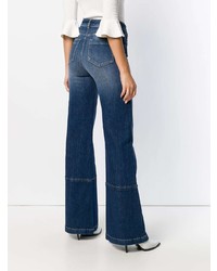 dunkelblaue weite Hose aus Jeans von L'Autre Chose