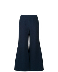 dunkelblaue weite Hose aus Jeans von Goen.J