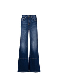 dunkelblaue weite Hose aus Jeans von L'Autre Chose