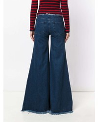 dunkelblaue weite Hose aus Jeans von MARQUES ALMEIDA