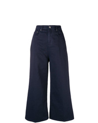 dunkelblaue weite Hose aus Jeans von MSGM