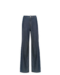dunkelblaue weite Hose aus Jeans von Nk
