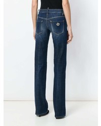 dunkelblaue weite Hose aus Jeans von Dsquared2