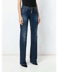 dunkelblaue weite Hose aus Jeans von Dsquared2