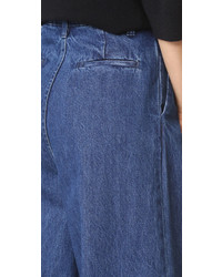 dunkelblaue weite Hose aus Jeans von Edit