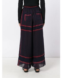 dunkelblaue weite Hose von Sacai