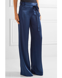 dunkelblaue weite Hose von Halston