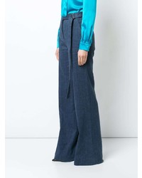 dunkelblaue weite Hose von Josie Natori