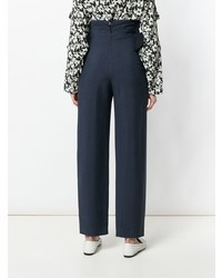 dunkelblaue weite Hose von MAISON KITSUNE