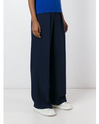 dunkelblaue weite Hose von MSGM