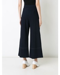 dunkelblaue weite Hose von Studio Nicholson