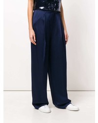 dunkelblaue weite Hose von Victoria Victoria Beckham