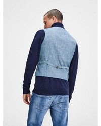 dunkelblaue Weste von Jack & Jones