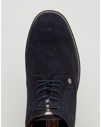 dunkelblaue Wildleder Brogues von Original Penguin