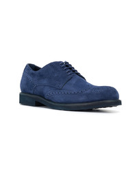 dunkelblaue Wildleder Brogues von Tod's