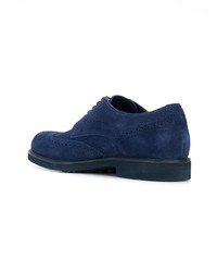 dunkelblaue Wildleder Brogues von Tod's