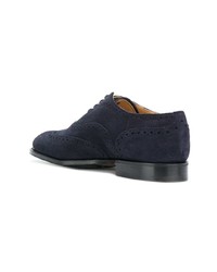 dunkelblaue Wildleder Brogues von Church's