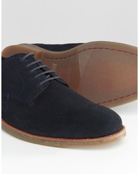 dunkelblaue Wildleder Brogues von Lambretta