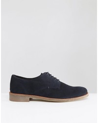 dunkelblaue Wildleder Brogues von Lambretta