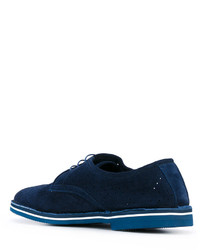 dunkelblaue Wildleder Brogues von Baldinini