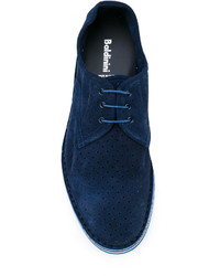 dunkelblaue Wildleder Brogues von Baldinini