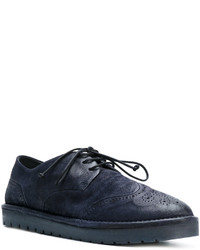 dunkelblaue Wildleder Brogues von Marsèll