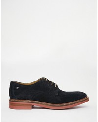 dunkelblaue Wildleder Brogues von Base London