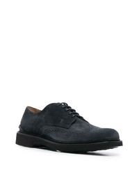 dunkelblaue Wildleder Brogues von Tod's