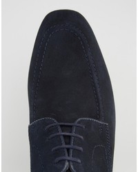 dunkelblaue Wildleder Derby Schuhe von Asos