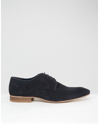 dunkelblaue Wildleder Derby Schuhe von Asos