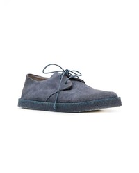 dunkelblaue Wildleder Derby Schuhe von Marsèll