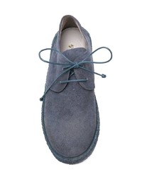 dunkelblaue Wildleder Derby Schuhe von Marsèll