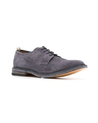 dunkelblaue Wildleder Derby Schuhe von Officine Creative