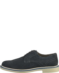 dunkelblaue Wildleder Derby Schuhe von Geox