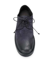 dunkelblaue Wildleder Derby Schuhe von Marsèll