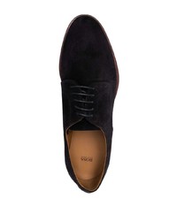 dunkelblaue Wildleder Derby Schuhe von BOSS HUGO BOSS