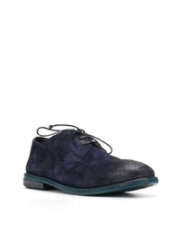 dunkelblaue Wildleder Derby Schuhe von Marsèll