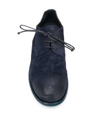 dunkelblaue Wildleder Derby Schuhe von Marsèll