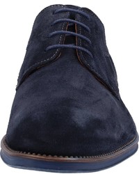 dunkelblaue Wildleder Derby Schuhe von Lloyd