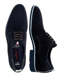 dunkelblaue Wildleder Derby Schuhe von Lloyd