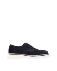 dunkelblaue Wildleder Derby Schuhe von Marc O'Polo