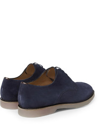 dunkelblaue Wildleder Derby Schuhe von Paul Smith