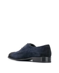 dunkelblaue Wildleder Derby Schuhe von Baldinini