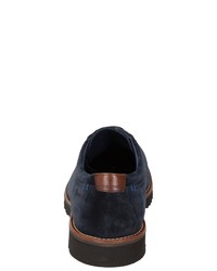 dunkelblaue Wildleder Derby Schuhe von Sioux