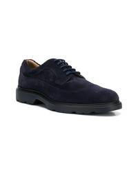 dunkelblaue Wildleder Derby Schuhe von Hogan