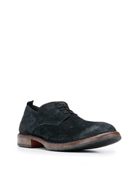 dunkelblaue Wildleder Derby Schuhe von Moma