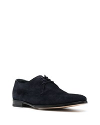 dunkelblaue Wildleder Derby Schuhe von Paul Smith