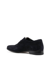 dunkelblaue Wildleder Derby Schuhe von Paul Smith