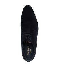 dunkelblaue Wildleder Derby Schuhe von Paul Smith