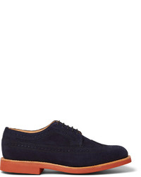 dunkelblaue Wildleder Derby Schuhe von Mark McNairy